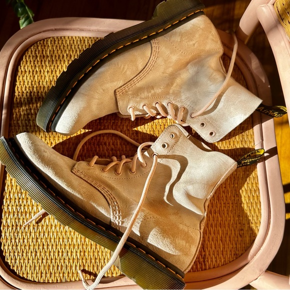 Dr Martens 1460 Pascal Pink Pastel Tie Dye Boots W9 - Picture 11 of 16